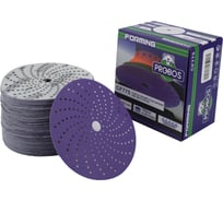 Круг шлифовальный c мультипылеотводом Purple P80, CERAMIC FILM Hookit CF775, 125 мм, 100 шт PROBOS 77586822-100