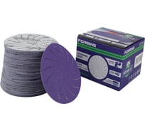 Круг шлифовальный c мультипылеотводом Purple P80, CERAMIC FILM Hookit CF775, 125 мм, 100 шт PROBOS 77586822-100