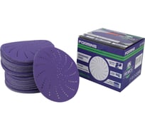 Круг шлифовальный c мультипылеотводом Purple P180, CERAMIC FILM Hookit CF775, 150 мм, 100 шт PROBOS 77564265-100