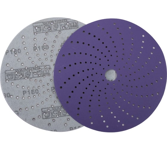 Круг шлифовальный c мультипылеотводом Purple P180, CERAMIC FILM Hookit CF775, 150 мм, 100 шт PROBOS 77564265-100