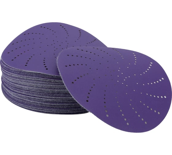 Круг шлифовальный c мультипылеотводом Purple P240, CERAMIC FILM Hookit CF775, 125 мм, 100 шт PROBOS 77547097-100