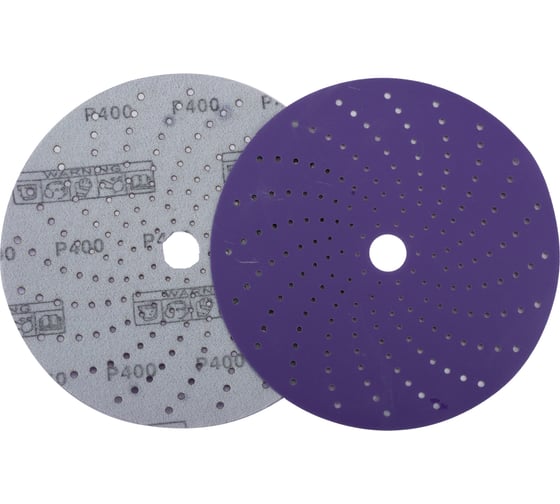Круг шлифовальный c мультипылеотводом Purple P400, CERAMIC FILM Hookit CF775, 150 мм, 100 шт PROBOS 77505059-100