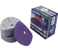 Круг шлифовальный c мультипылеотводом Purple P240, CERAMIC FILM Hookit CF775, 150 мм, 100 шт PROBOS 77547098-100