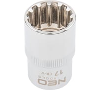 Головка торцевая Spline (17 мм; 1/2) NEO Tools 08-589