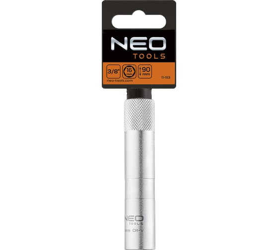 Головка свечная 12-гранная с магнитом (16х90 мм; 3/8") NEO Tools 11-153