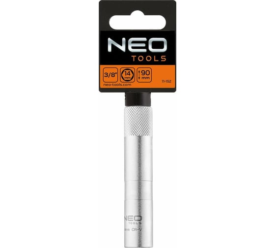 Головка свечная (14х90 мм; 3/8) с магнитом NEO Tools 11-152