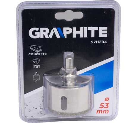 Сверло по керамической плитке (53х30 мм) GRAPHITE 57H294