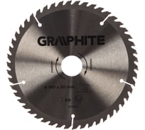 Диск пильный по дереву (190x30 мм; 50 зубьев) GRAPHITE 57H672