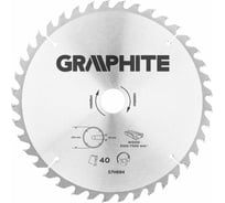 Диск пильный по дереву (250x30 мм; 40 зубьев) GRAPHITE 57H684