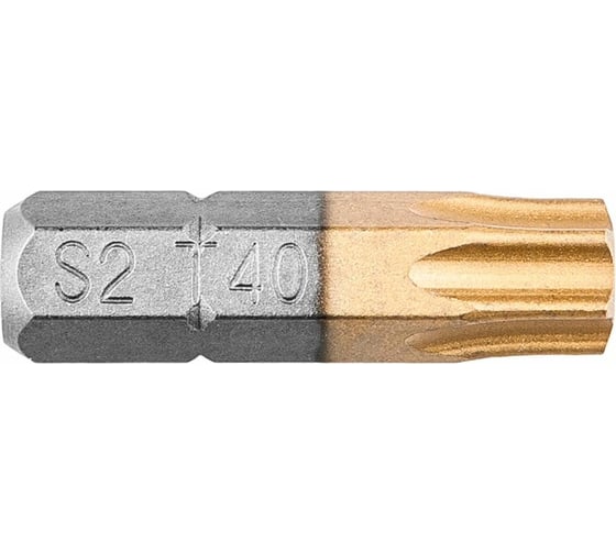 Биты Graphite HEX 40 x 25 мм 1/4" S2 + TiN 2 шт. 57H977