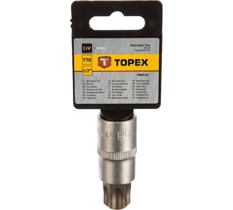 Головка Torx (T70; 60 мм) TOPEX 38D810