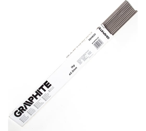 Электроды с рутиловым покрытием (2.5х350 мм; 1 кг) GRAPHITE 56H830