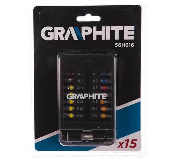 Набор бит 15 предметов GRAPHITE 56H616