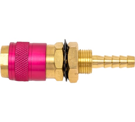 Быстросъемное соединение с резьбовой втулкой М NW5 - штуцер 6 мм (Red) Оберон FA3075