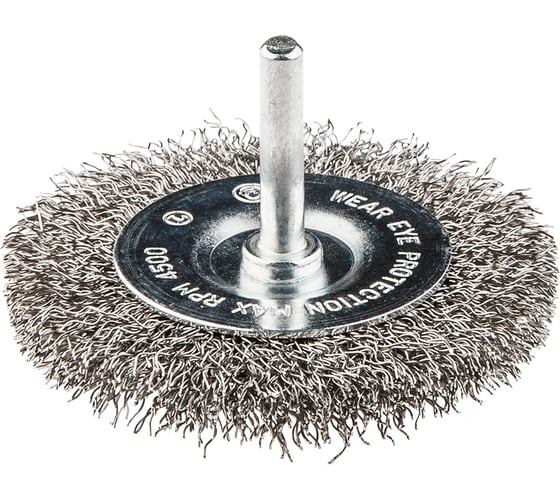 Щетка проволочная дисковая (75 мм; INOX; хвостовик 6.25 мм) GRAPHITE 57H602