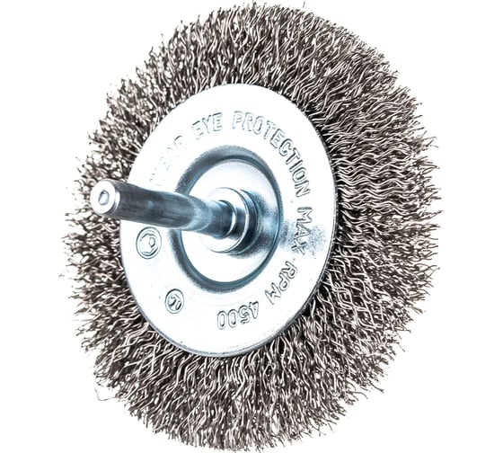 Щетка проволочная дисковая (75 мм; INOX; хвостовик 6.25 мм) GRAPHITE 57H602