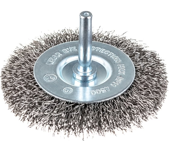 Щетка проволочная дисковая (75 мм; INOX; хвостовик 6.25 мм) GRAPHITE 57H602