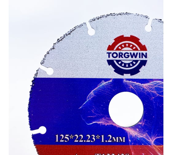 Пильный диск с твердосплавной режущей кромкой 125х22.23 мм для УШМ TORGWIN T133438