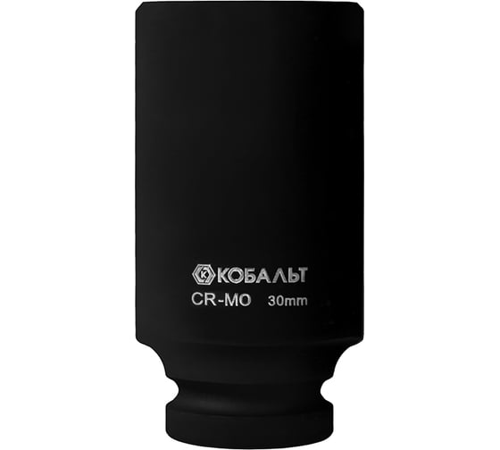 Головка торцевая глубокая ударная (30 мм; 1/2DR; CrMo) КОБАЛЬТ 918-412