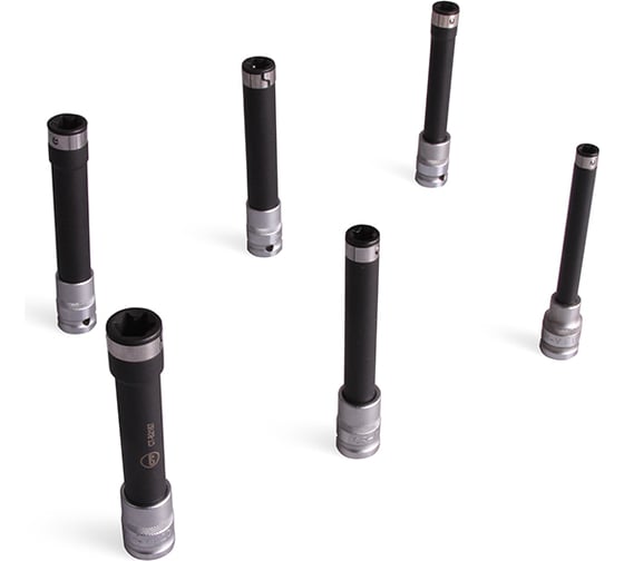 Набор торцевых головок STAR-E, 1/2", 140 мм, 6 шт. Car-tool CT-B2167