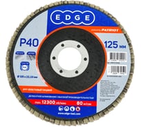 Круг лепестковый торцевой EDGE by PATRIOT 125мм22,23ммP40 819010005