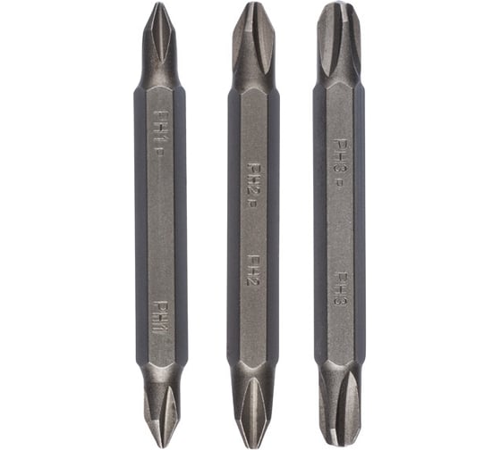 Биты двусторонние (PH1/2/3; 3 шт.) Bosch 2609255961 1