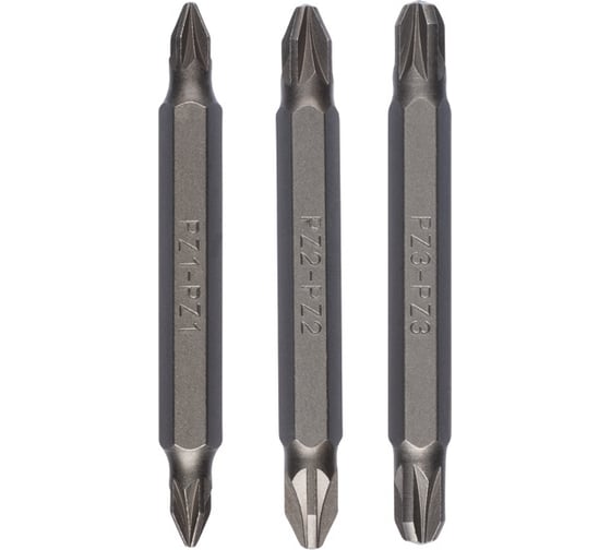 Биты двусторонние (PZ1/2/3; 3 шт.) Bosch 2609255962