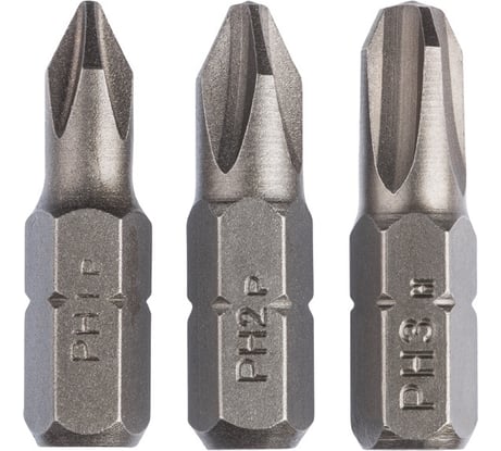 Биты (PH1/2/3; 25 мм; 3 шт.) Bosch 2609255964