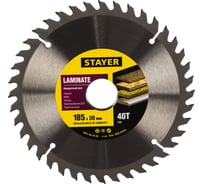 Пильный диск Laminate line для ламината (185x30 мм, 40T) Stayer 3684-185-30-40