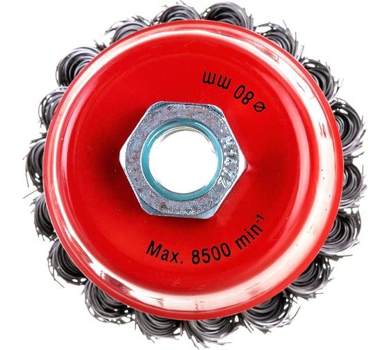 Щетка-крацовка чашечная для УШМ (80 мм, М14) MIRAX 35104-080