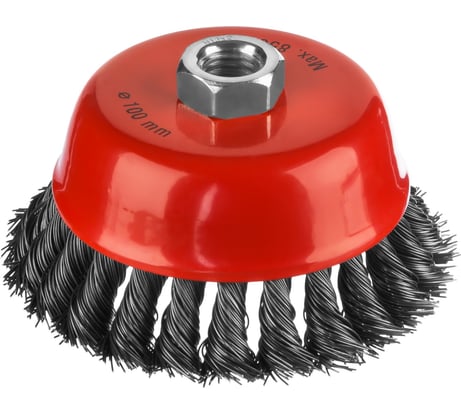 Щетка-крацовка чашечная для УШМ (100 мм, М14) MIRAX 35104-100