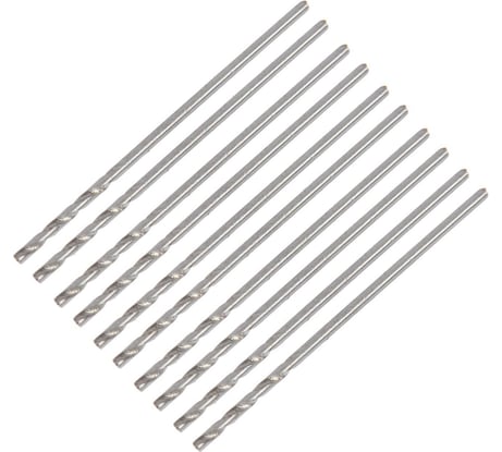 Сверло по металлу ц/х 1x35 мм, HSS, 10 шт ЛОМ 1864658