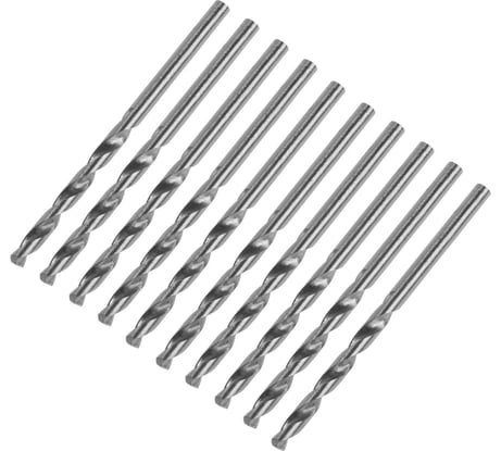 Сверло по металлу ц/х 3x60 мм, HSS, 10 шт ЛОМ 1864661