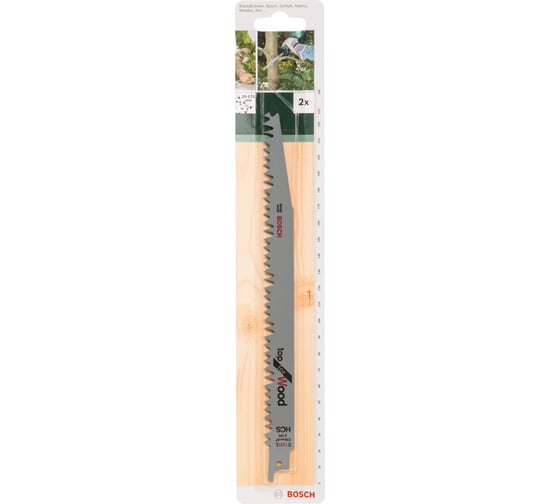 Полотно сабельное по дереву S1131L (228 мм; 5 TPI; 2 шт.) Bosch 2609256702 1