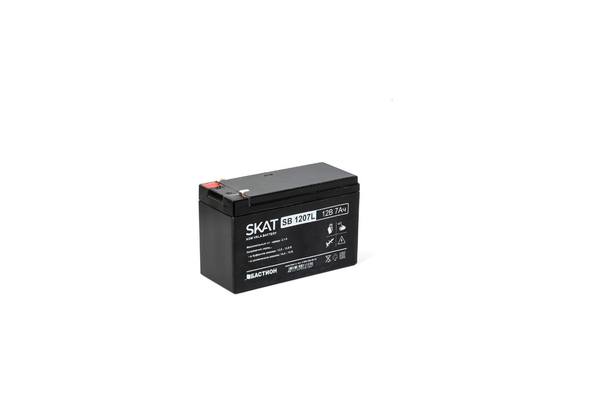 Аккумулятор свинцово-кислотный Skat SB 1207L Бастион 2534 - выгодная ...