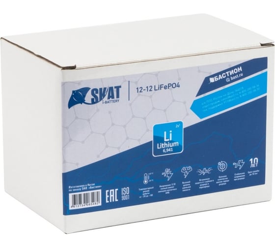 Аккумулятор Li-ion Skat I-BATTERY 12-12 LIFEPO4 Бастион 646