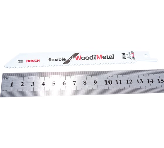 Полотно сабельное по дереву и металлу S922HF (152 мм; 10 TPI; 2 шт.) Bosch 2609256711