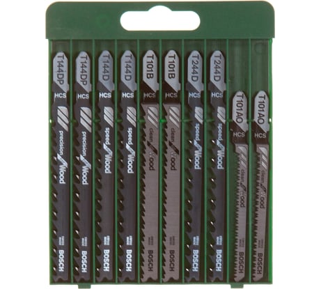 Набор пилок для лобзика по дереву 10 шт. Bosch 2609256744