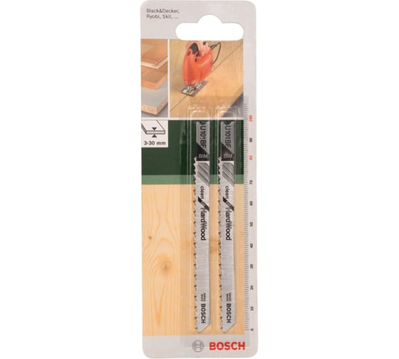 Полотно для лобзика по дереву U101BF (100 мм; 10 TPI; 2 шт.) Bosch 2609256764