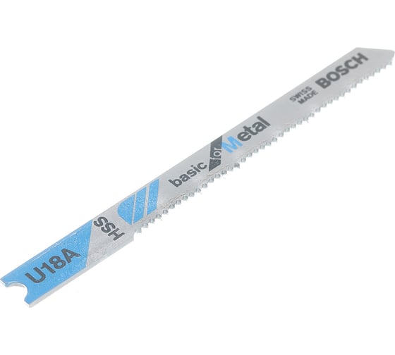 Полотно для лобзика по металлу U18A (70 мм; 21 TPI; 2 шт.) Bosch 2609256765