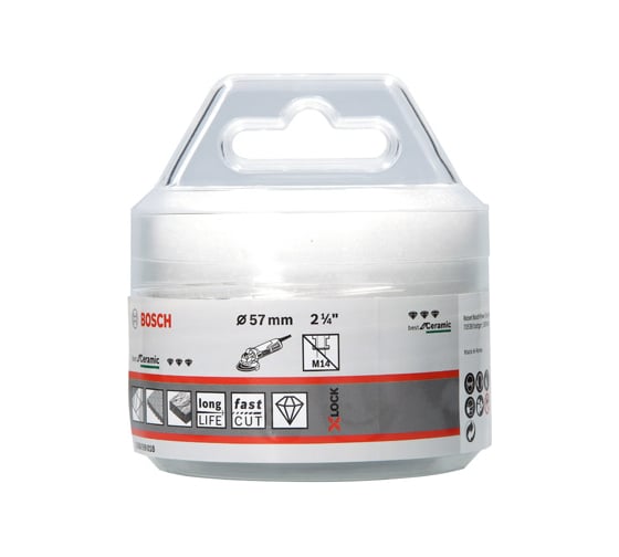 Алмазная коронка Dry Speed X-LOCK 57 мм Bosch 2608599018