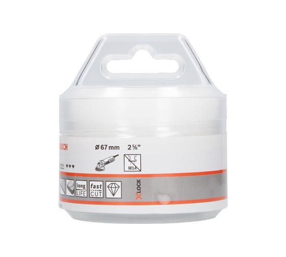 Алмазная коронка Dry Speed X-LOCK 67 мм Bosch 2608599021