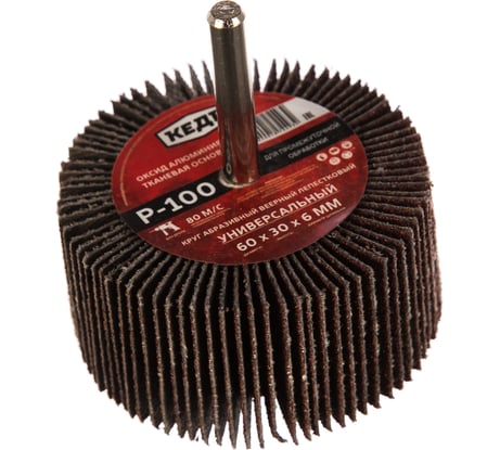 Круг лепестковый веерный (60х30х6 мм; P100) КЕДР 54710