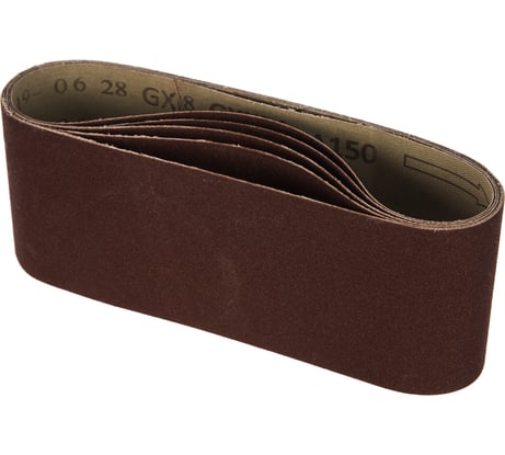 Лента абразивная бесконечная (5 шт; 75х457 мм; P150) КЕДР 54724