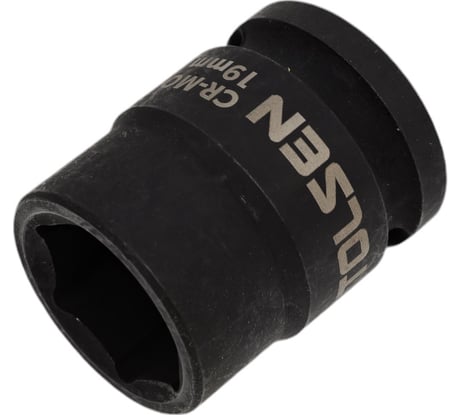 Головка торцевая ударная шестигранная 19 мм, 1/2"DR TOLSEN 18219