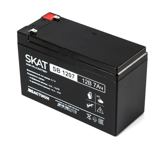 Аккумулятор свинцово-кислотный SKAT SB 1207 Бастион 2533