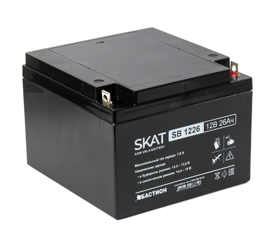 Аккумулятор свинцово-кислотный SKAT SB 1226 Бастион 2537