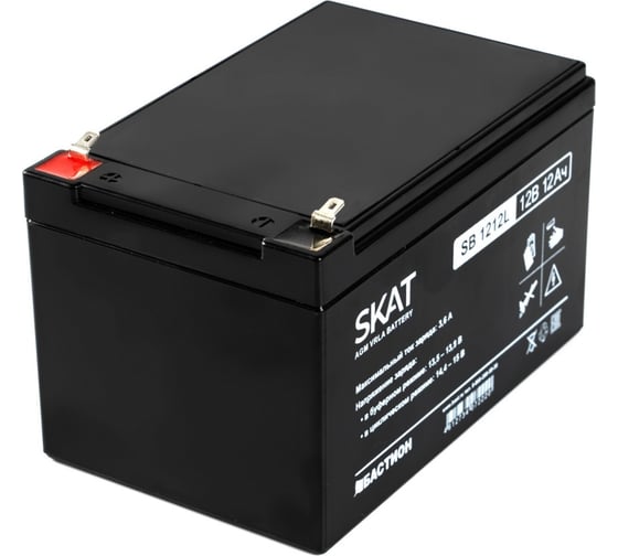Аккумулятор свинцово-кислотный SKAT SB 1212L Бастион 2543
