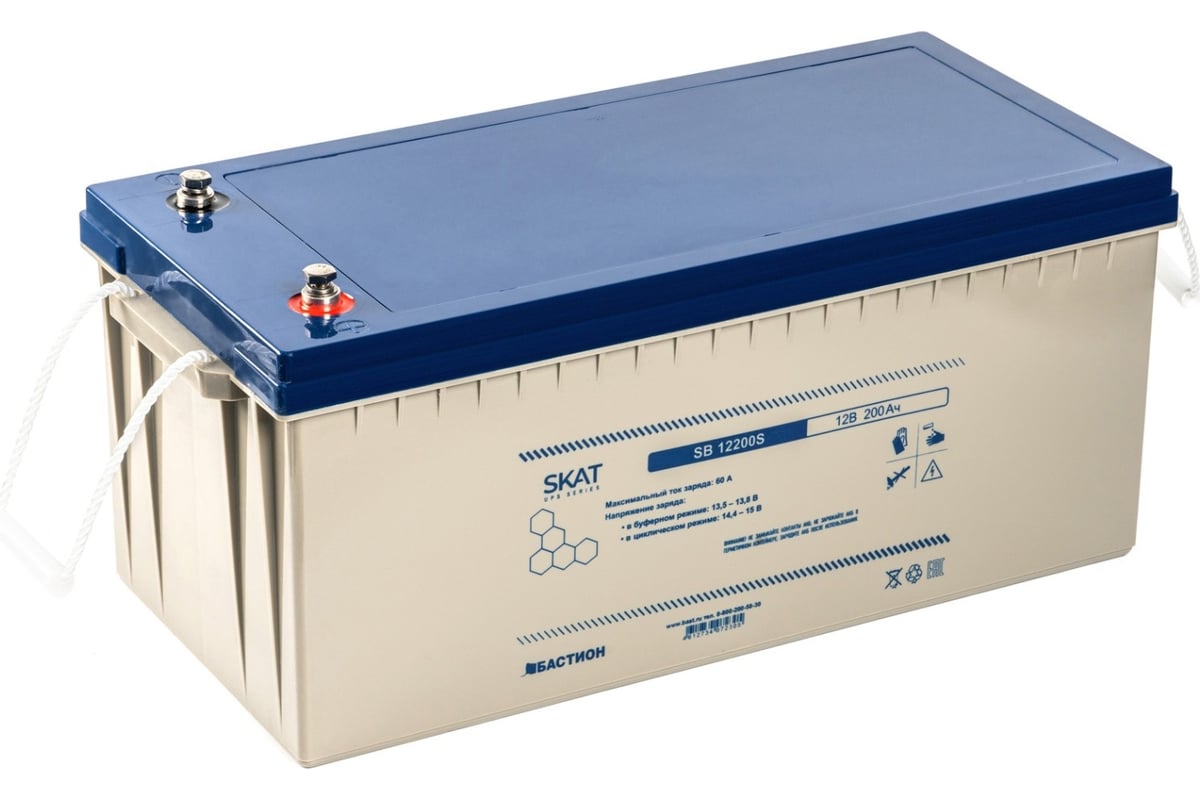 Аккумулятор свинцово-кислотный SKAT SB 12200S Бастион 8976 - выгодная ...