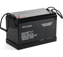 Аккумулятор герметичный свинцово-кислотный TEPLOCOM 100 А*ч Бастион 437